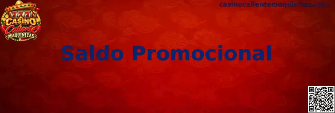 Pantalla de juego de maquinitas y referencia visual a saldo promocional